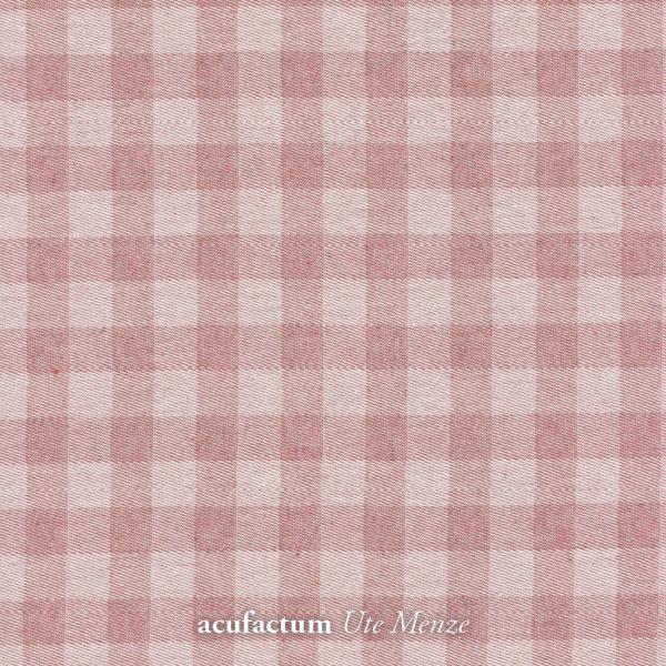 acufactum  - Baumwoll Webstoff - Karo Rosa